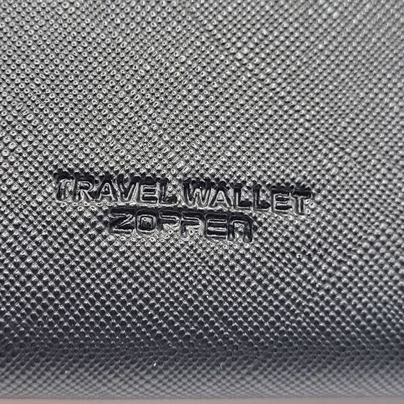 New Without Tags Zopper Travel Wallet - Black 7.5in by 5in - Picture 3 of 3